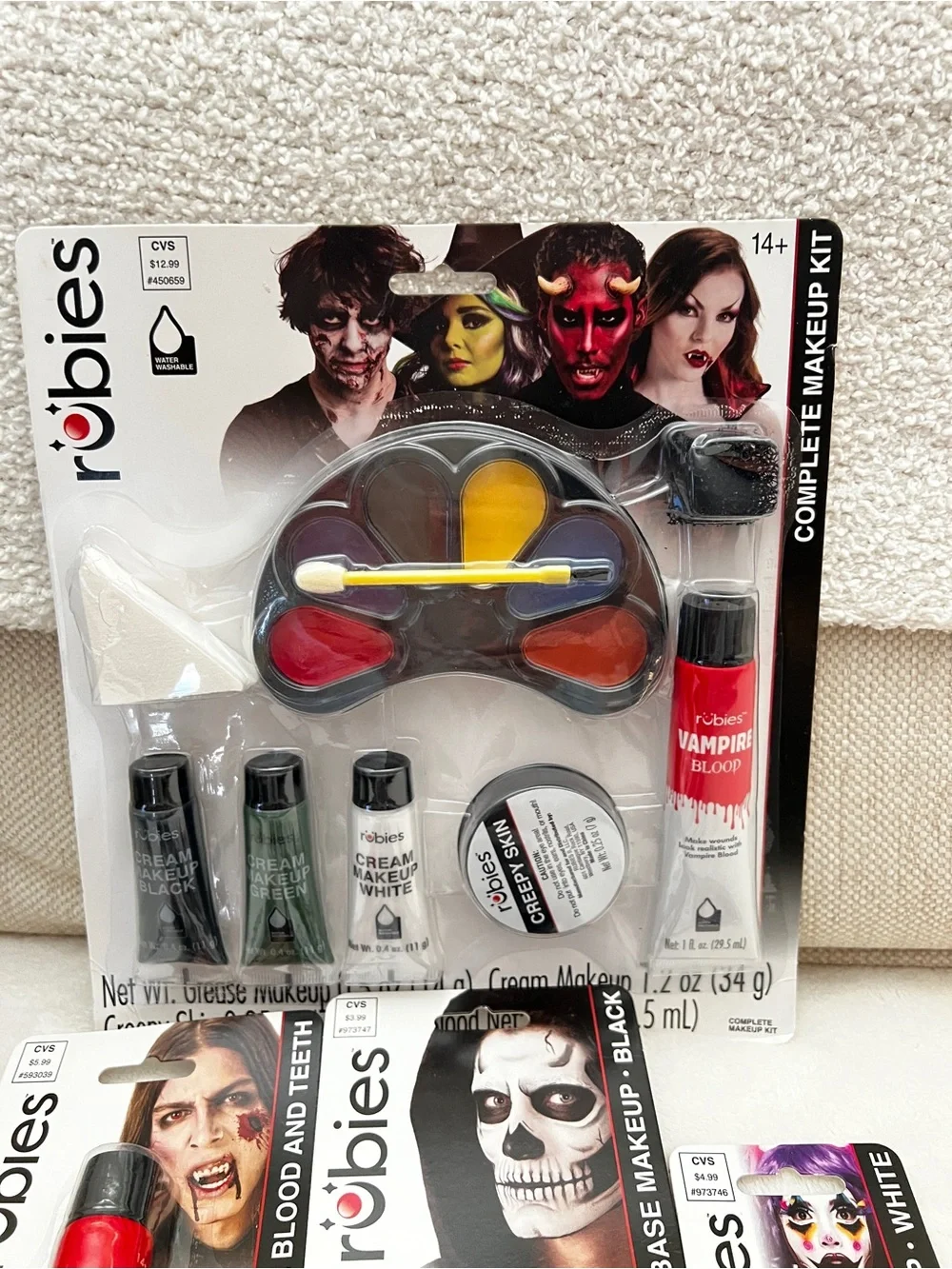 Lot bundle of Halloween makeup items for age 8+